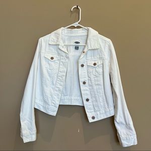 Old Navy White Denim Jacket